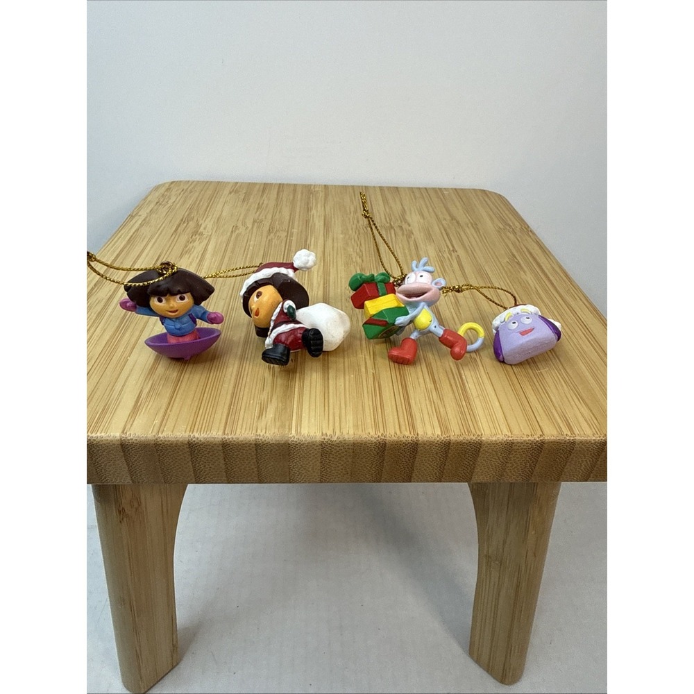 Dora The Explorer Nick Jr‎ Nickelodeon Set Of 4 Miniature Ornaments 2007